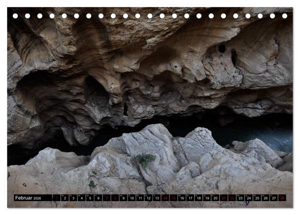 Produktbild: El Caminito del Rey (Tischkalender 2026 DIN A5 quer), CALVENDO Monatskalender