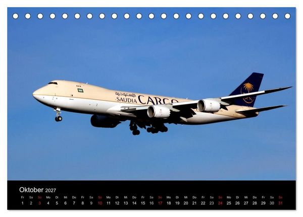 Produktbild: Internationale Frachtflugzeuge (Tischkalender 2027 DIN A5 quer), CALVENDO Monatskalender