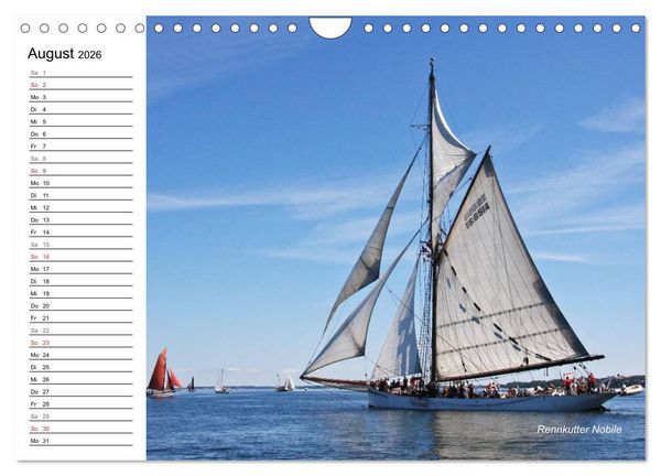 Produktbild: Traditionsschiffe auf der Ostsee (Wandkalender 2026 DIN A4 quer), CALVENDO Monatskalender