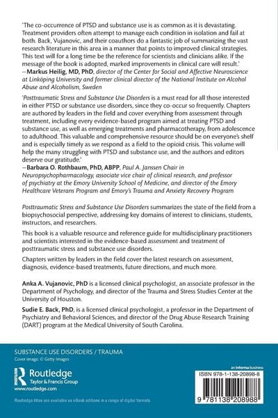 Produktbild: Posttraumatic Stress and Substance Use Disorders
