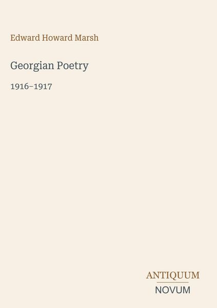 Produktbild: Georgian Poetry