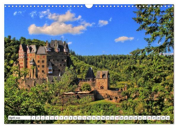 Produktbild: Burgenland Eifel (Wandkalender 2026 DIN A3 quer), CALVENDO Monatskalender