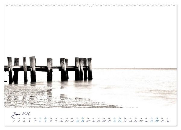 Produktbild: Meeresbilder - Nordsee-Impressionen (hochwertiger Premium Wandkalender 2026 DIN A2 quer), Kunstdruck in Hochglanz