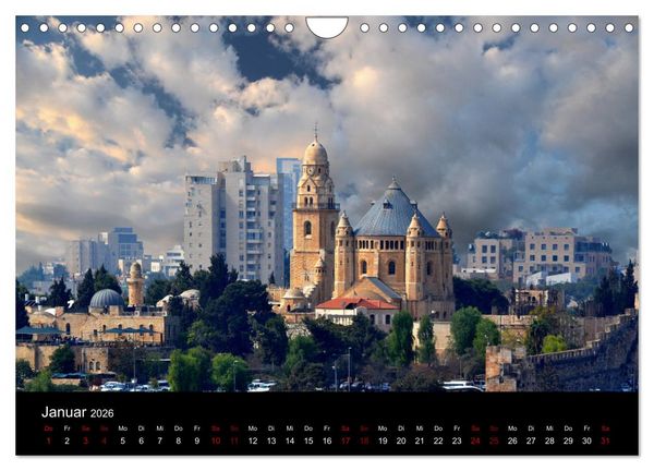 Produktbild: Jerusalem, Bilder die einen bewegen (Wandkalender 2026 DIN A4 quer), CALVENDO Monatskalender