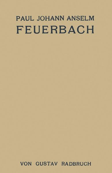 Produktbild: Paul Johann Anselm Feuerbach