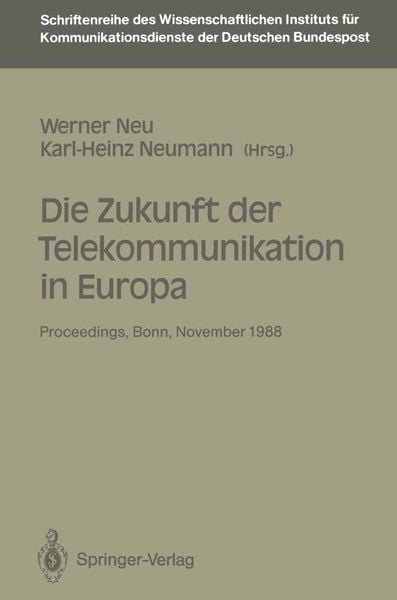 Produktbild: Die Zukunft der Telekommunikation in Europa