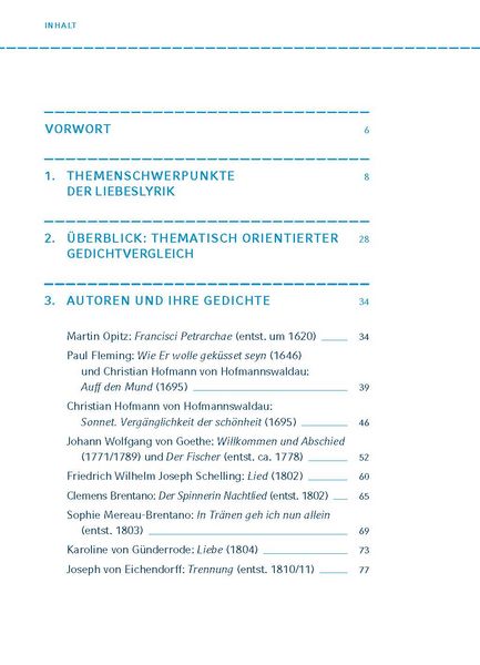 Produktbild: Deutsche Liebeslyrik vom Barock bis zur Gegenwart