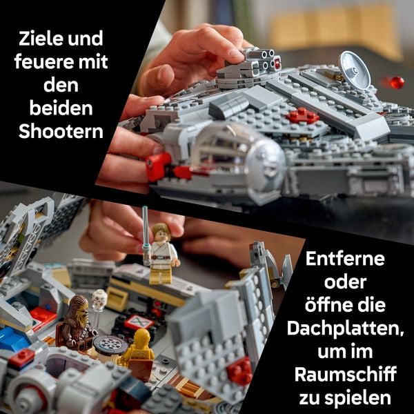 Produktbild: LEGO Star Wars 75426 SMART Play: Millennium Falke Modell, Spielzeug ab 9