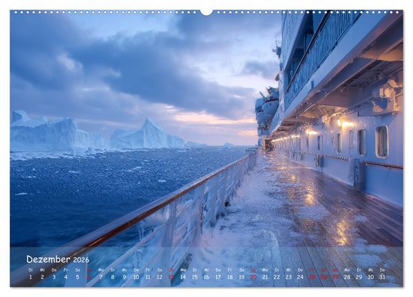 Produktbild: Kreuzfahrtschiffe Kalender - Kreuzfahrten und Giganten der Meere (hochwertiger Premium Wandkalender 2026 DIN A2 quer), Kunstdruck in Hochglanz