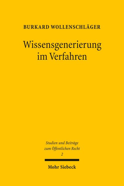 Produktbild: Wissensgenerierung im Verfahren