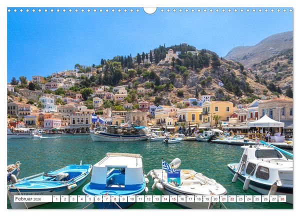 Produktbild: Rhodos und Symi, Perlen in der &Auml;gis (Wandkalender 2026 DIN A3 quer), CALVENDO Monatskalender