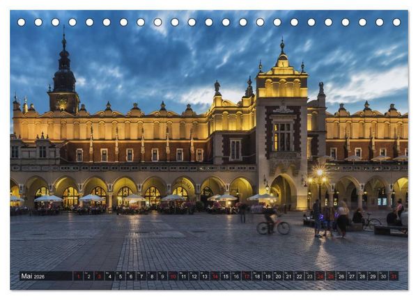 Produktbild: Ein Wochenende in Krakau (Tischkalender 2026 DIN A5 quer), CALVENDO Monatskalender