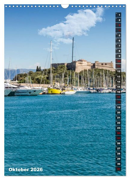 Produktbild: C&Ocirc;TE D&rsquo;AZUR Idyllische Orte (Wandkalender 2026 DIN A3 hoch), CALVENDO Monatskalender