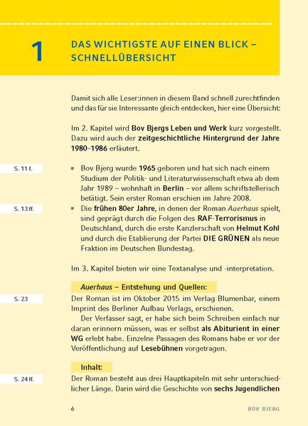 Produktbild: Auerhaus von Bov Bjerg - Textanalyse und Interpretation
