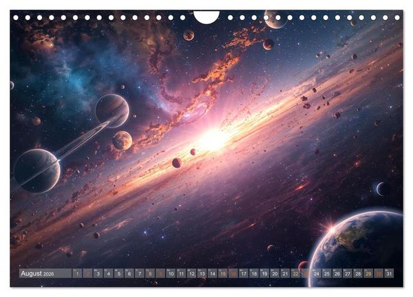 Produktbild: Fantastische Sternenwelten (Wandkalender 2026 DIN A4 quer), CALVENDO Monatskalender