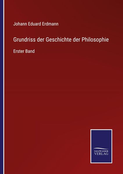 Produktbild: Grundriss der Geschichte der Philosophie