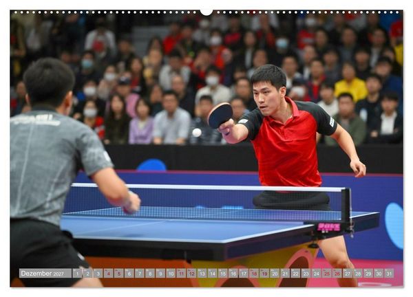 Produktbild: Tischtennis Dynamik (Wandkalender 2027 DIN A2 quer), CALVENDO Monatskalender