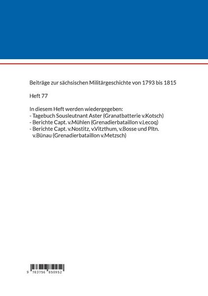 Produktbild: Die Berichte der s&auml;chsischen Truppen aus dem Feldzug 1806 (XII)