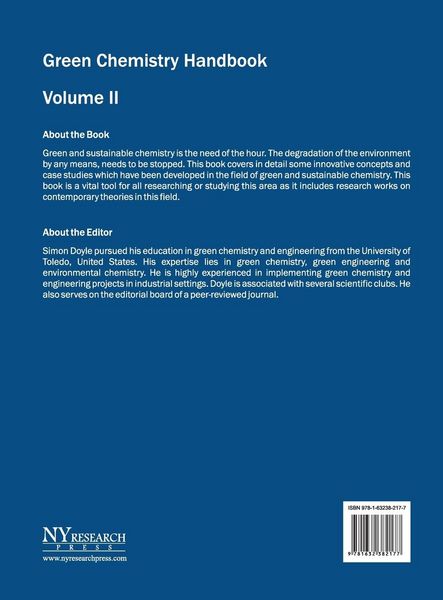 Produktbild: Green Chemistry Handbook