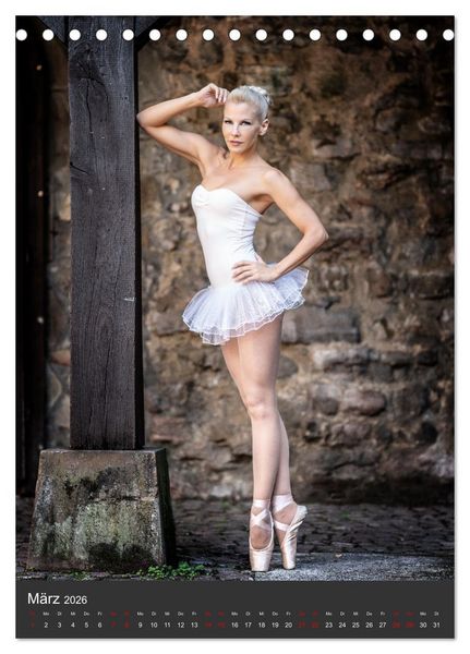 Produktbild: Ballett Impressionen (Tischkalender 2026 DIN A5 hoch), CALVENDO Monatskalender