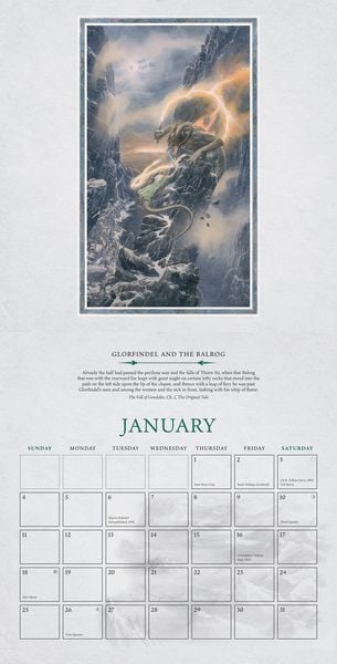 Produktbild: TOLKIEN CALENDAR 2026 CAL