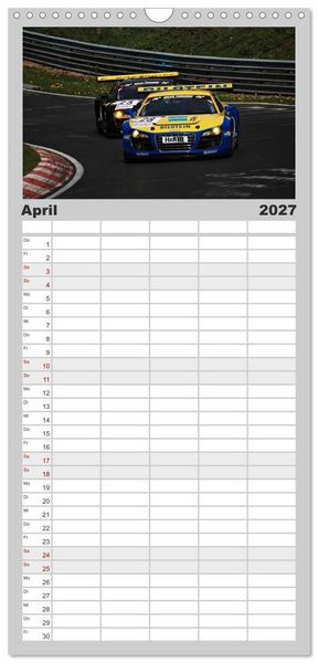 Produktbild: Familienplaner 2027 - SPORTWAGEN DTM und FIA GT mit 5 Spalten (Wandkalender, 21 x 45 cm) CALVENDO