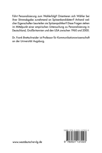 Produktbild: Spitzenkandidaten und Wahlerfolg