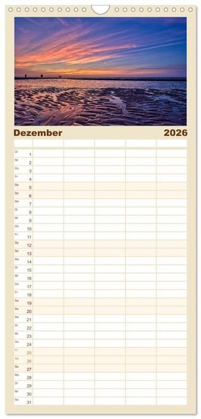 Produktbild: Familienplaner 2026 - Belgien - Grafschaft Flandern mit 5 Spalten (Wandkalender, 21 x 45 cm) CALVENDO