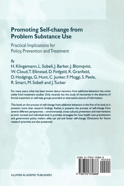 Produktbild: Promoting Self-Change from Problem Substance Use