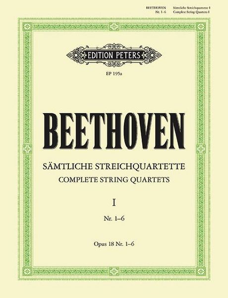 Produktbild: Beethoven, L: Complete String Quartets -- Nos. 1-6