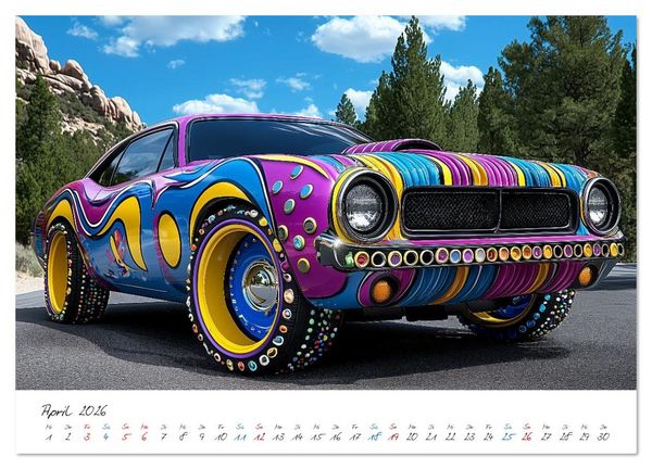 Produktbild: Coole Flitzer (Wandkalender 2026 DIN A3 quer), CALVENDO Monatskalender