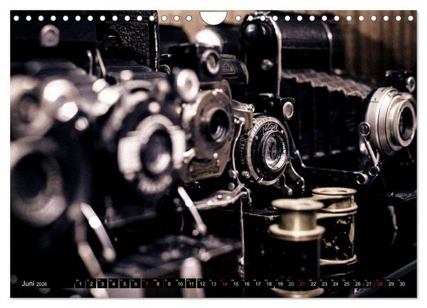 Produktbild: Historische Fotoapparate (Wandkalender 2026 DIN A4 quer), CALVENDO Monatskalender