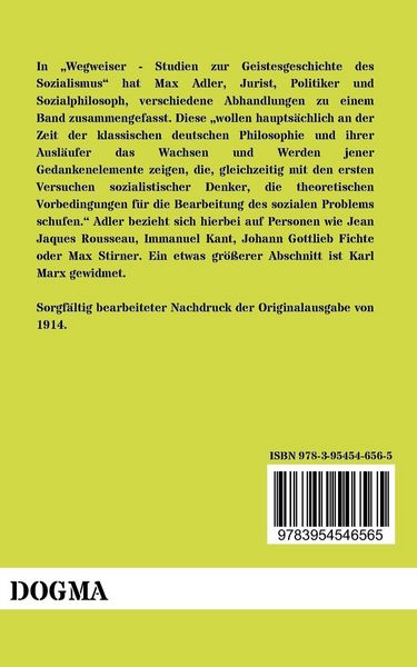 Produktbild: Wegweiser - Studien zur Geistesgeschichte des Sozialismus