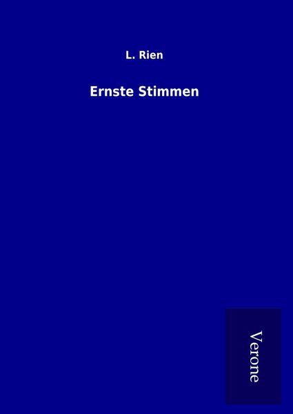 Produktbild: Ernste Stimmen