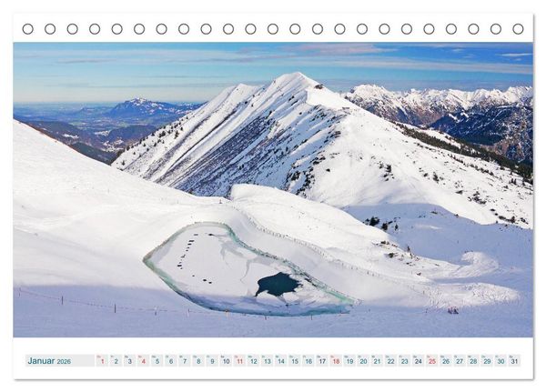 Produktbild: Oberstdorf. Atemberaubende Ansichten aus den Allg&auml;uer Alpen (Tischkalender 2026 DIN A5 quer), CALVENDO Monatskalender