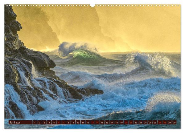 Produktbild: Kraftplatz Wilde K&uuml;sten (hochwertiger Premium Wandkalender 2026 DIN A2 quer), Kunstdruck in Hochglanz