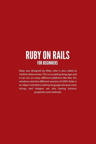 Produktbild: Ruby on Rails For Beginners