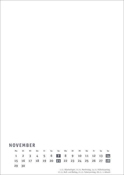 Produktbild: Premium-Bastelkalender wei&szlig; A4 2027