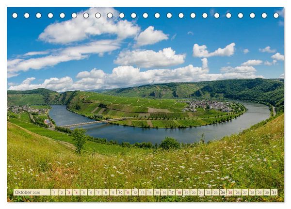 Produktbild: Die Mosel von Metz bis Koblenz (Tischkalender 2026 DIN A5 quer), CALVENDO Monatskalender