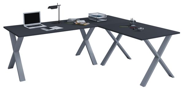 Produktbild: X Schreibtisch Eckschreibtisch L Form 160x130x50
