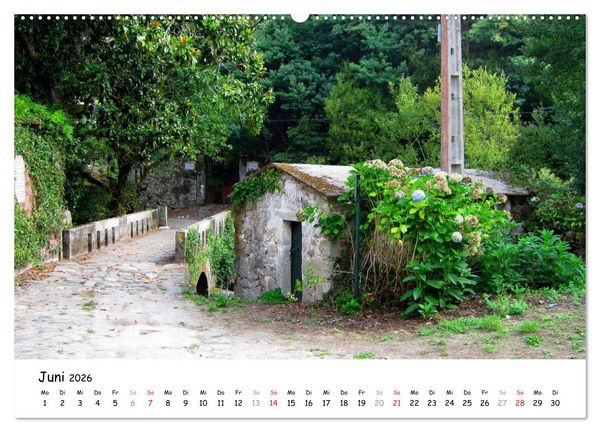 Produktbild: Jakobsweg - Camino Portugues (Wandkalender 2026 DIN A2 quer), CALVENDO Monatskalender