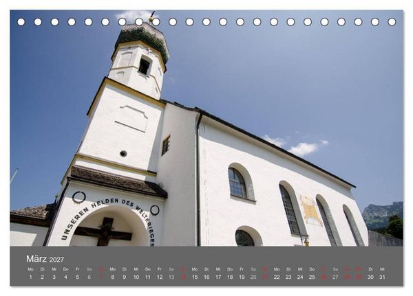 Produktbild: Tannheimer Tal (Tischkalender 2027 DIN A5 quer), CALVENDO Monatskalender