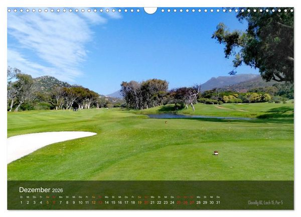 Produktbild: Golfpl&auml;tze Kapstadt (Wandkalender 2026 DIN A3 quer), CALVENDO Monatskalender