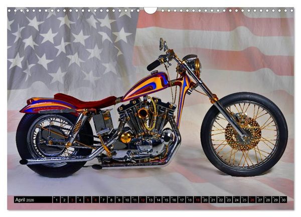 Produktbild: Harley Classic Chopper (Wandkalender 2026 DIN A3 quer), CALVENDO Monatskalender