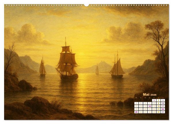 Produktbild: Im Licht der Sehnsucht - Romantische Landschaften (Wandkalender 2026 DIN A2 quer), CALVENDO Monatskalender