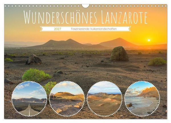 Produktbild: Wundersch&ouml;nes Lanzarote (Wandkalender 2027 DIN A3 quer), CALVENDO Monatskalender