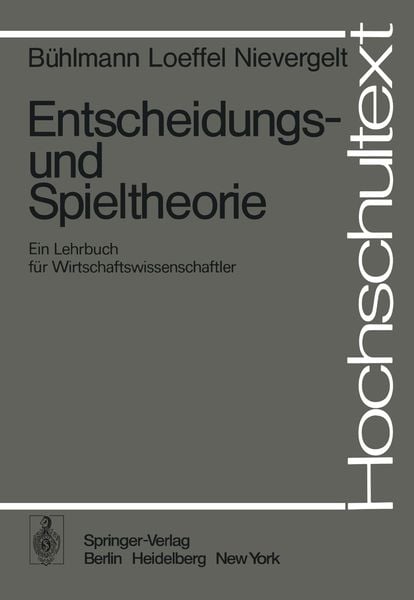 Produktbild: Entscheidungs- und Spieltheorie