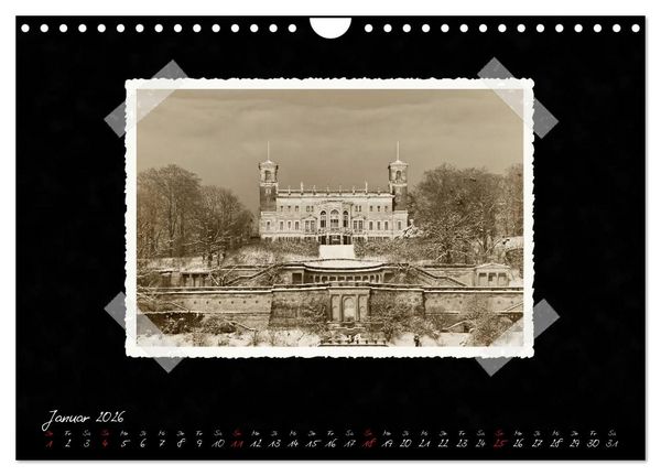 Produktbild: Dresden - Ein Kalender mit Fotografien wie aus einem alten Fotoalbum (Wandkalender 2026 DIN A4 quer), CALVENDO Monatskalender