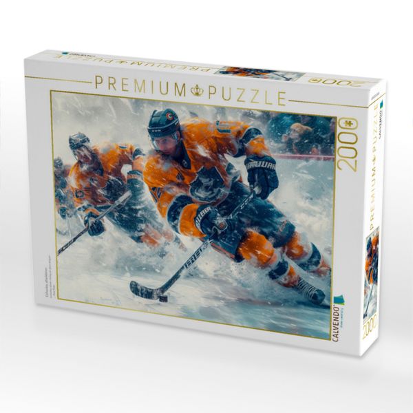 Produktbild: CALVENDO Puzzle Eishockey, attacktieren | 2000 Teile Lege-Gr&ouml;&szlig;e 90x67cm Foto-Puzzle f&uuml;r gl&uuml;ckliche Stunden