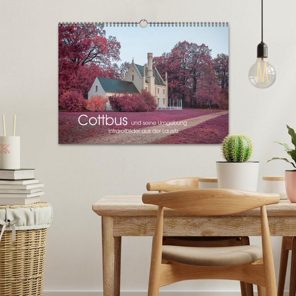 Produktbild: Cottbus und seine Umgebung in Infrarot (Wandkalender 2026 DIN A3 quer), CALVENDO Monatskalender
